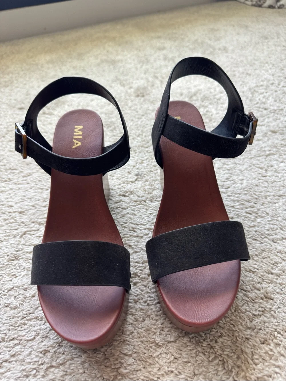 MIA Senna Wedge Sandal Size 10 NWOT